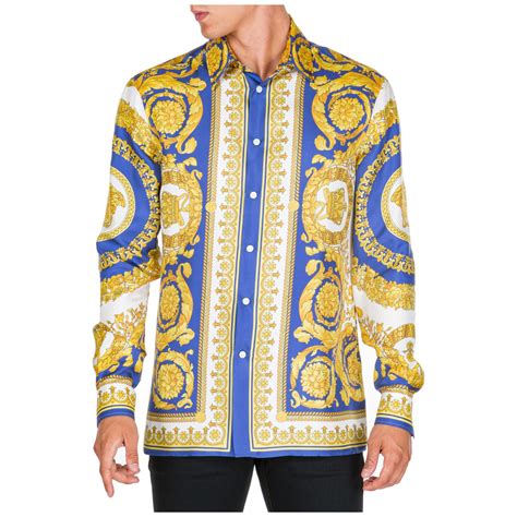 versace shirt men's sale|versace long sleeve shirt men.